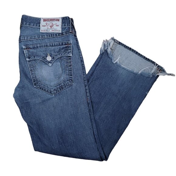 True Religion World Tour Billy Straight Leg Jeans - Picture 2 of 14